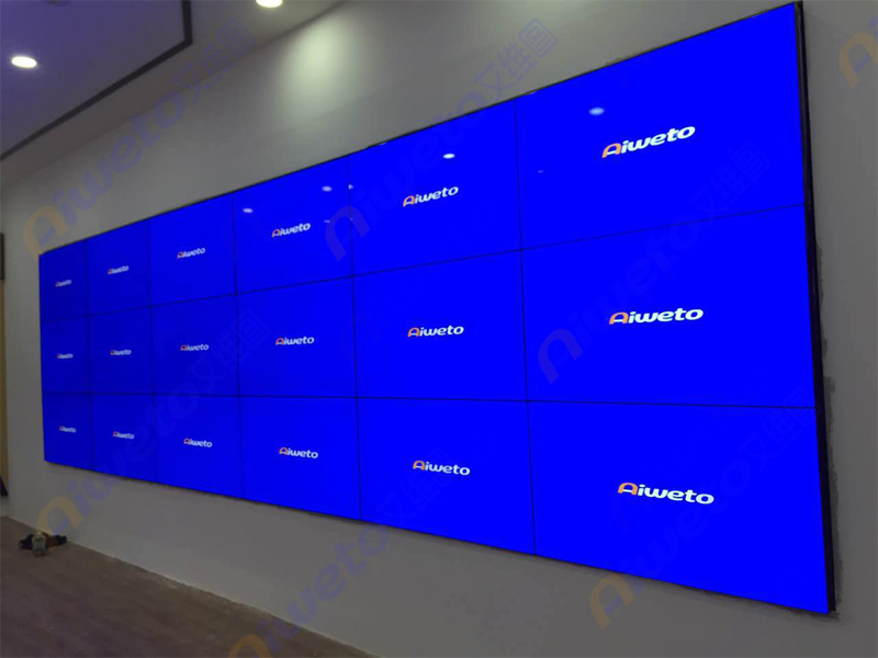 重慶市江北區金科.天元道售樓中心:18臺55寸3.5mm拼接屏單元